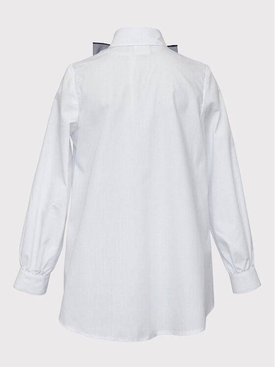 SLY SLY Bluzka 3S-120 Biały Comfortable Fit