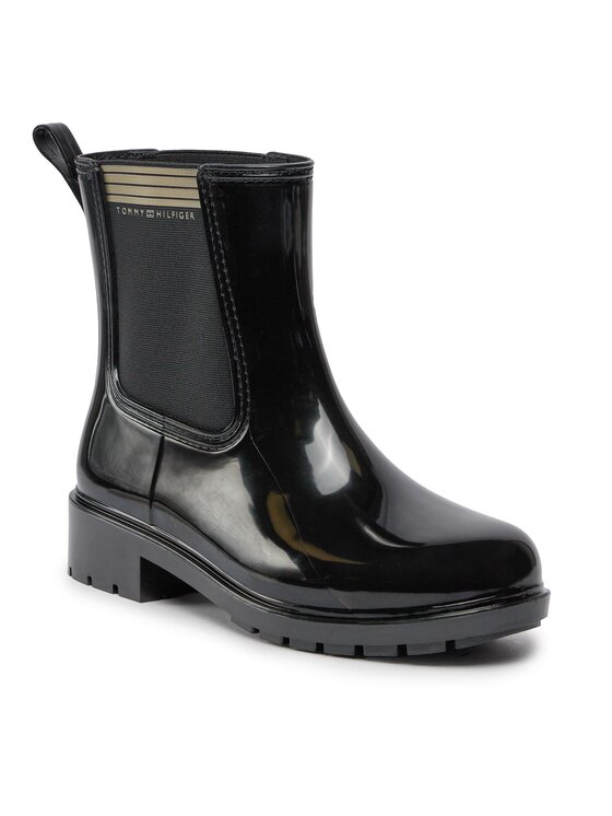 Tommy Hilfiger Tommy Hilfiger Гумові чоботи Essential Tommy Rainboot FW0FW07760 Чорний