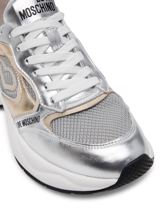 LOVE MOSCHINO LOVE MOSCHINO Sneakersy JA15296G1MIQG90A Srebrny