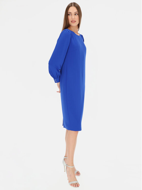 L’AF L’AF Sukienka elegancka Fabiana Niebieski Regular Fit