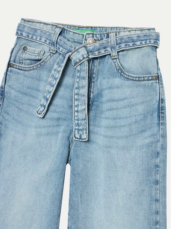 United Colors Of Benetton United Colors Of Benetton Jeansy 4UTPCE032 Niebieski Wide Leg