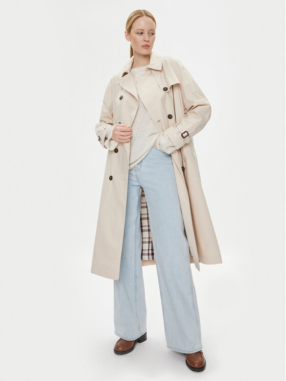 Tommy Hilfiger Tommy Hilfiger Trenčas WW0WW38947 Smėlio Regular Fit