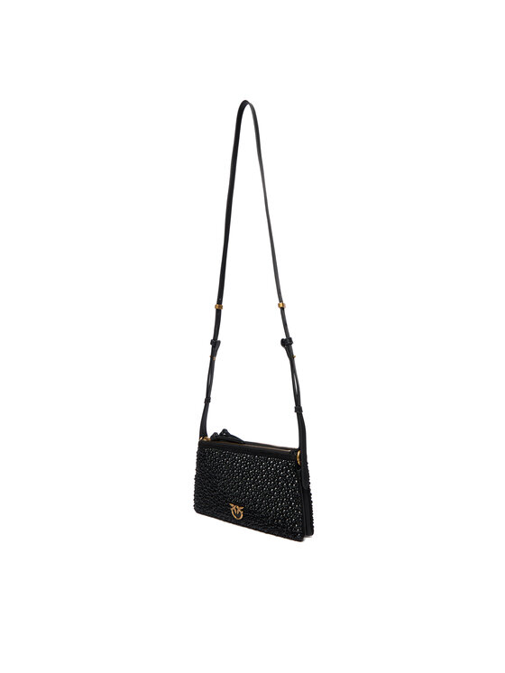 PINKO PINKO Kabelka Double Mini Pelle Ai 25-26 PLTT 105359 A2WF Čierna