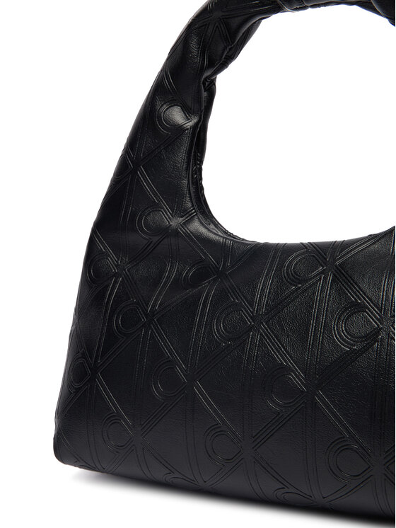 Calvin Klein Calvin Klein Torebka Emblem Aop Puffer Bag With Strap LV04F3200G Czarny
