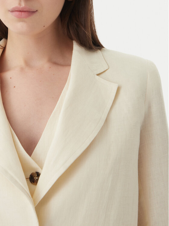 Marella Marella Сако Papiro 2615041042 Екрю Regular Fit