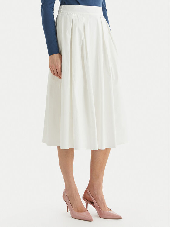 ONLY ONLY Спідниця трапеція Maila 15369555 Білий Regular Fit