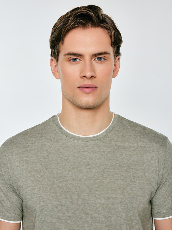 BIG STAR BIG STAR T-Shirt FREDRISER Zielony Basic Fit