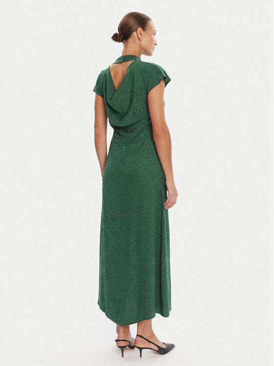 Bruuns Bazaar Bruuns Bazaar Sukienka koktajlowa Bacopa Zimone BBW4576 Zielony Slim Fit