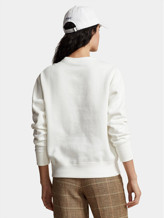 Polo Ralph Lauren Polo Ralph Lauren Felpa Prv Bear Cn 211924298001 Bianco Relaxed Fit