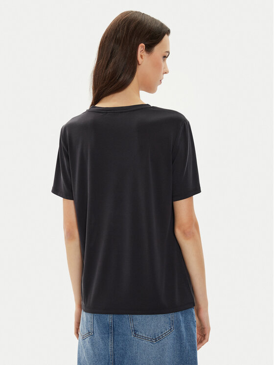 Pieces Pieces T-särk Anora 17148789 Must Regular Fit