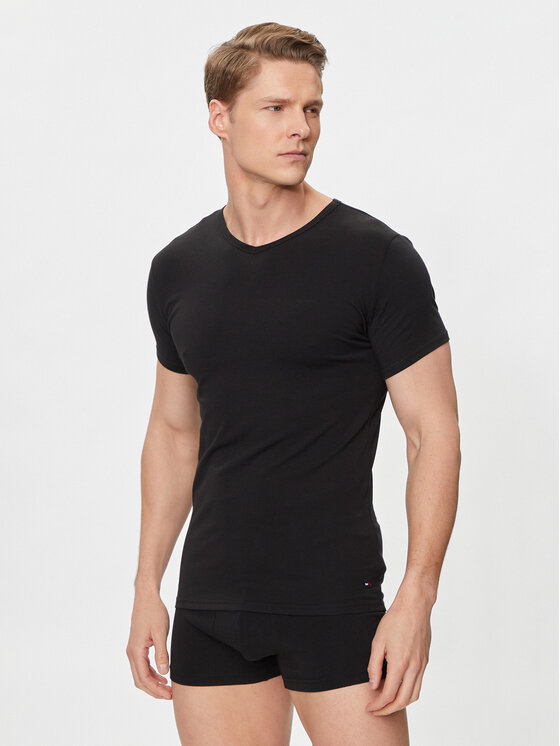 Tommy Hilfiger Tommy Hilfiger Комплект 3 тишърти 2S87903767 Черен Regular Fit