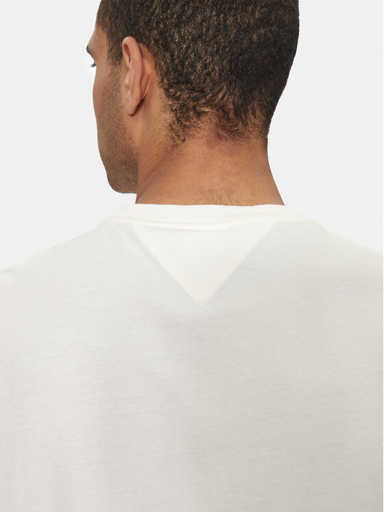 Tommy Jeans Tommy Jeans Marškinėliai Big Flag DM0DM18547 Balta Oversize