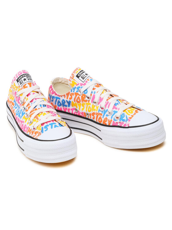 Converse Sneakers aus Stoff Ctas Double Stack Lift Ox 570322C Bunt •  Modivo.de