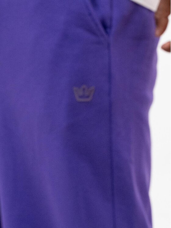 Jigga Wear Jigga Wear Spodnie dresowe Spodnie Dresowe Baggy Męskie Fioletowe Jigga Wear Simple Crown XXL Fioletowy Baggy Fit