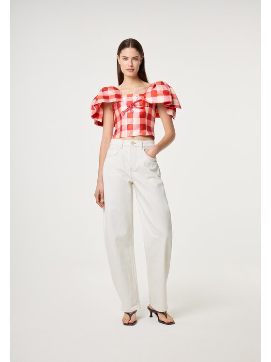 Fabienne Chapot Fabienne Chapot Bluzka 5977-1789-101 Pomarańczowy Slim Fit