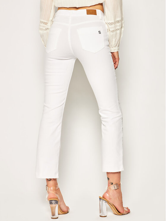 Jeans Bella PGP20304JE Bianco Cropped Fit