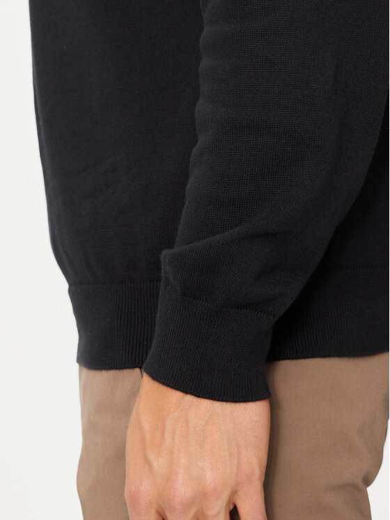 Gant Gant Sweter Classic 8030562 Czarny Regular Fit