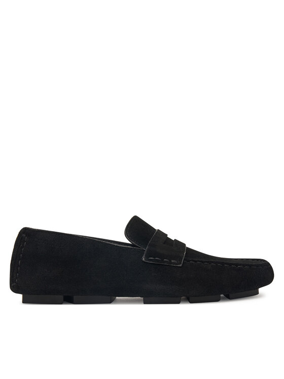 Calvin Klein Calvin Klein Mocasini Square Driver Suede HW0HW02844 Negru