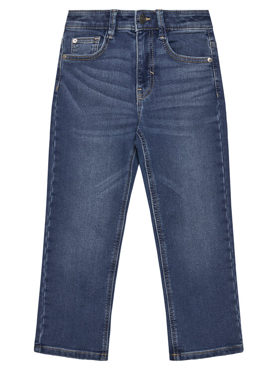 United Colors Of Benetton Jeansy 44LGCE03N Granatowy Straight Leg