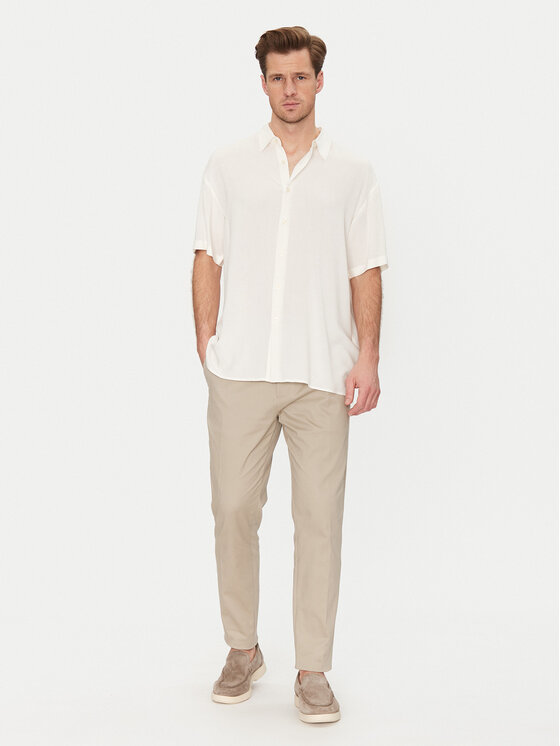 Jack&Jones Jack&Jones Marškiniai Joshua 12271078 Balta Relaxed Fit
