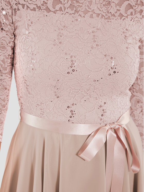 Swing Swing Sukienka koktajlowa 77761210 Różowy Regular Fit