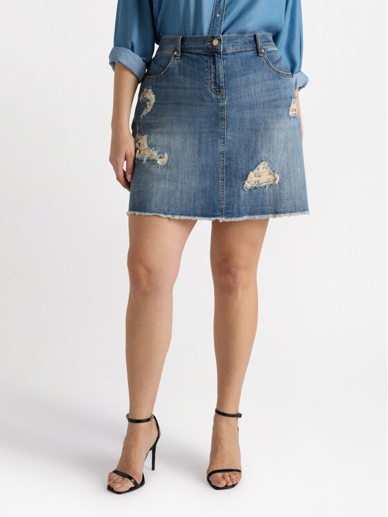 Fiorella Rubino Fiorella Rubino Gonna 1438T000358N024 Turchese Regular Fit