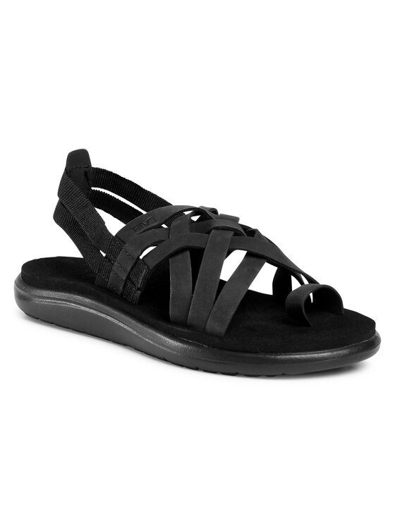 Teva Sandales Voya Strappy Leather 1106868 Noir Modivo.fr