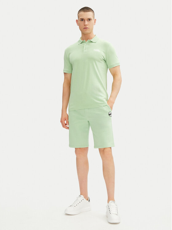 KARL LAGERFELD KARL LAGERFELD Szorty sportowe 705014 552900 Zielony Regular Fit