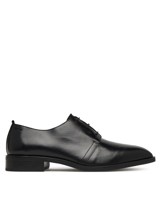 Calvin Klein Calvin Klein Félcipő Slim Clean Derby Lth HM0HM02004 Fekete