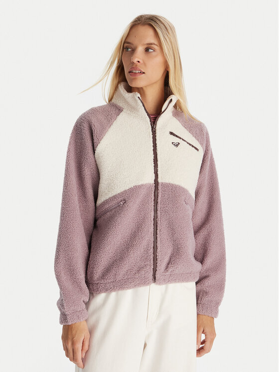Roxy Roxy Polár kabát Waves Of Warmth ERJPF03242 Lila Regular Fit