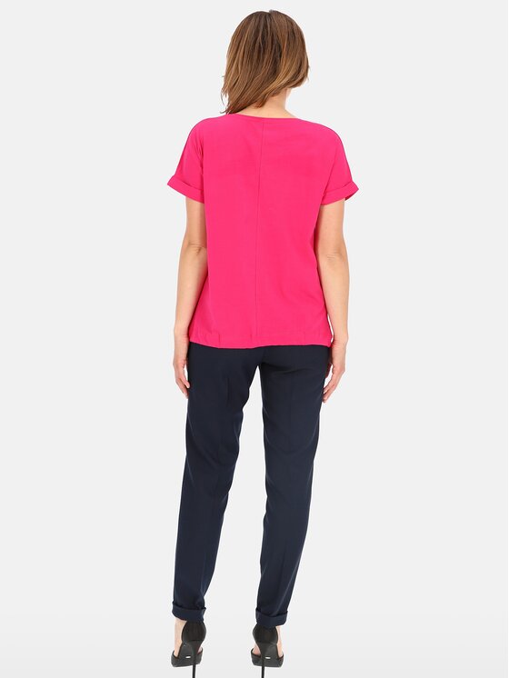 Perso Perso Tričko TCE249000F Fialová Regular Fit