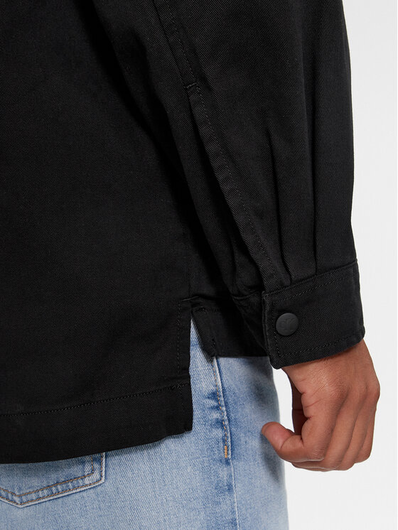 Calvin Klein Jeans Calvin Klein Jeans Jachetă cămașă Mix Media J30J324617 Negru Regular Fit