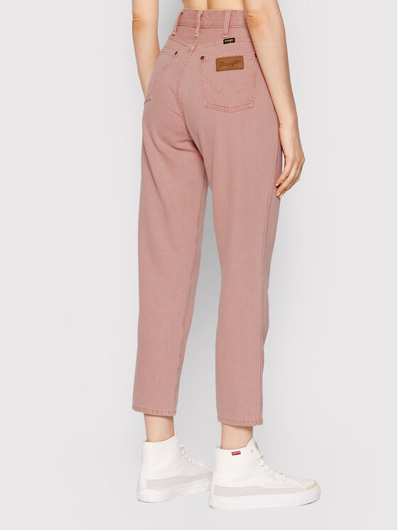Wrangler Wrangler Jeansy W246XZ46N 112145914 Różowy Mom Fit