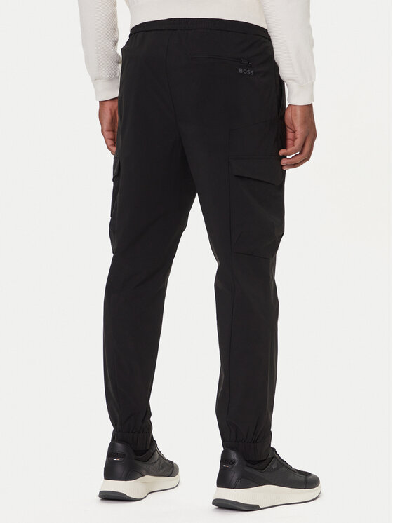 BOSS BOSS Medžiaginės kelnės T_Commuter 50534303 Žalia Slim Fit