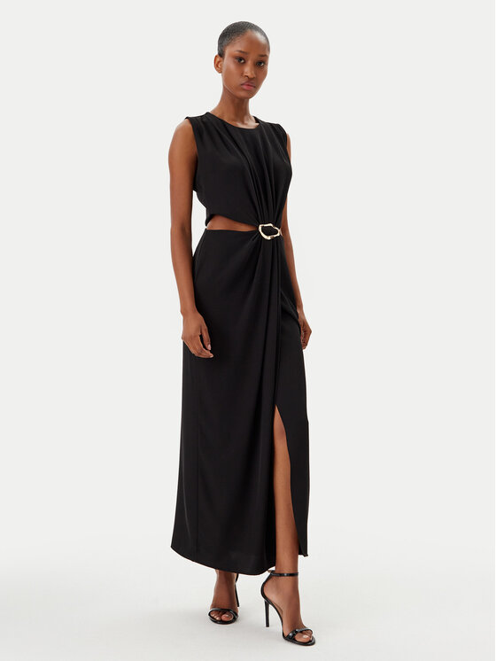 Haveone Haveone Rochie de seară AFS-N029 Negru Regular Fit