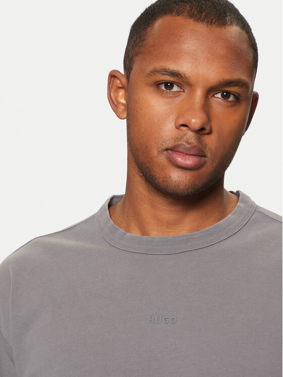 HUGO HUGO Тишърт Docku 50531739 Сив Relaxed Fit