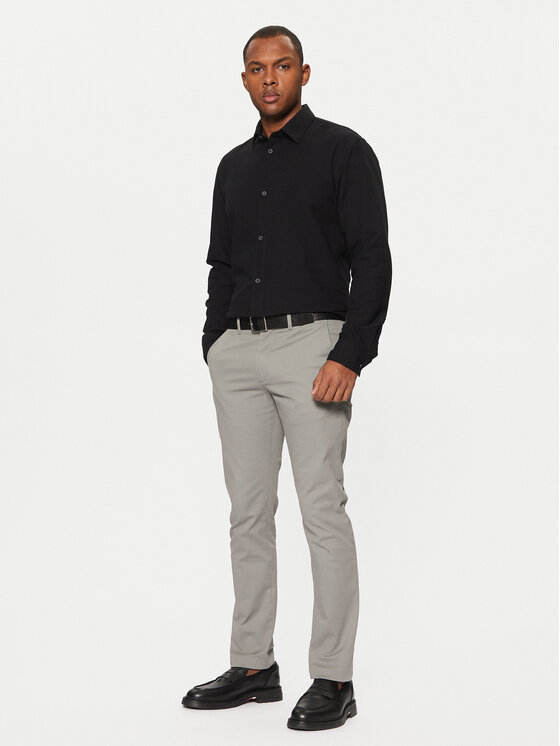 Tom Tailor Denim Tom Tailor Denim Košulja 1042551 Crna Relaxed Fit