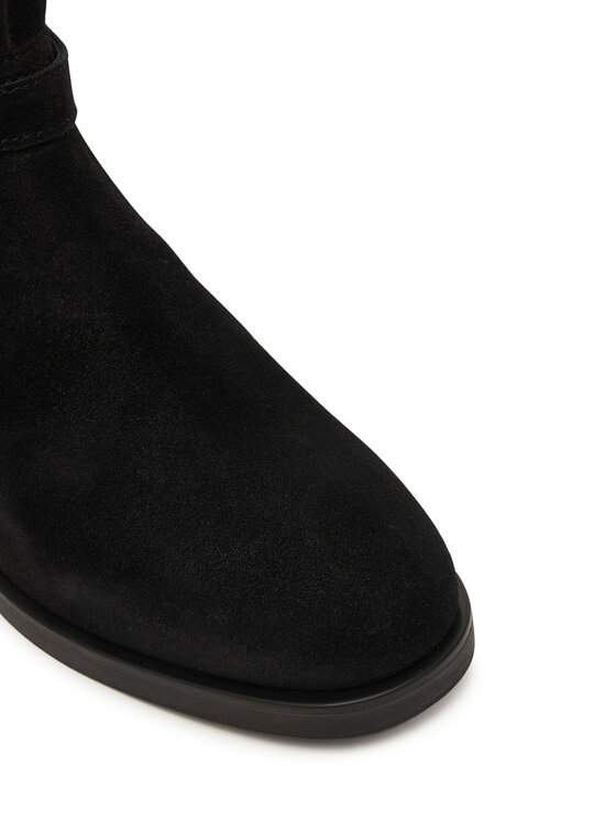 Tommy Hilfiger Tommy Hilfiger Čizme Th Buckle Riding Suede Bootie FW0FW09047 Crna