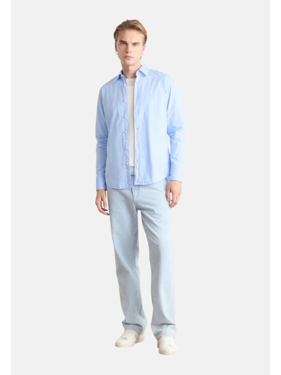 BOSS BOSS Koszula q-roa-35426 Niebieski Regular Fit