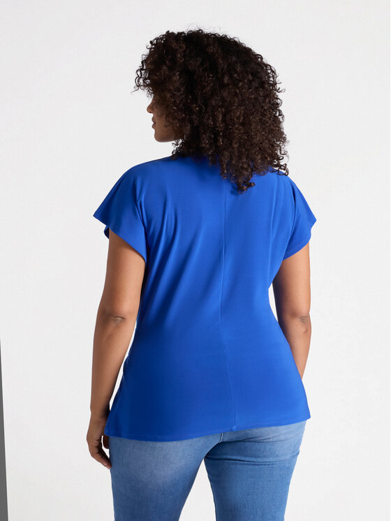 Fiorella Rubino Fiorella Rubino Bluzka G447L008234N024 Turkusowy Regular Fit