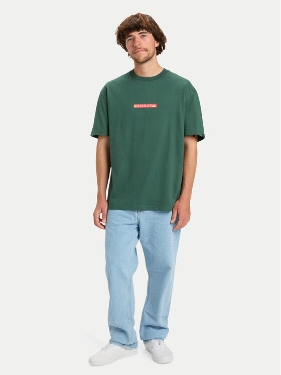Quiksilver Quiksilver T-krekls Dna Clicker EQYZT08207 Zaļš Regular Fit