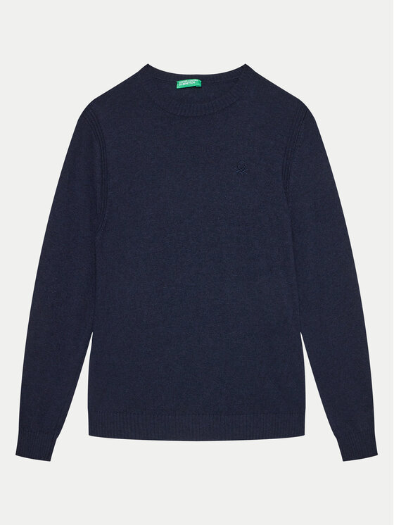 Chłopięcy Sweter United Colors Of Benetton, Rozmiar 140, Granatowy, 1032C106W