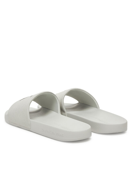 Calvin Klein Jeans Calvin Klein Jeans Чехли Slide Monogram Cv YM0YM01271 Сив