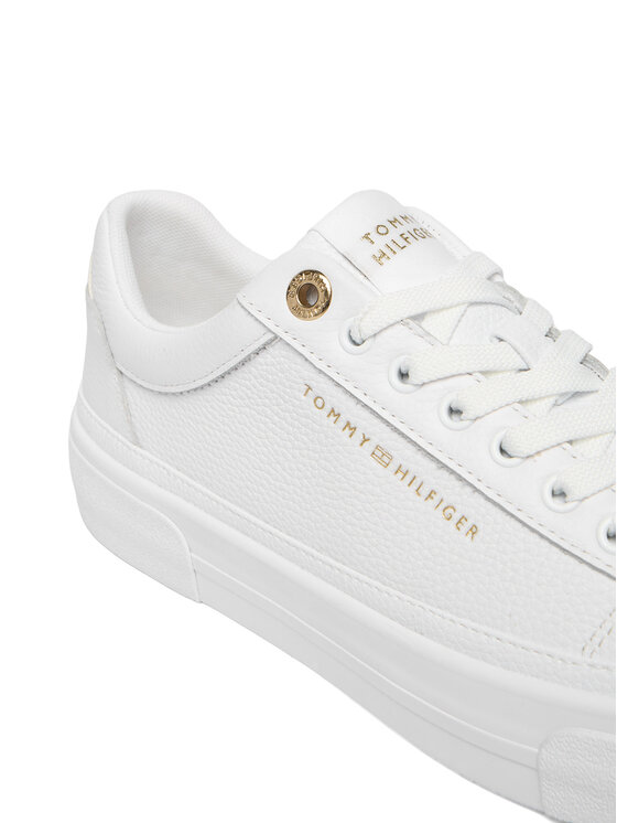 Tommy Hilfiger Tommy Hilfiger Sportcipők Th Foxing Platform Leather FW0FW09018 Fehér