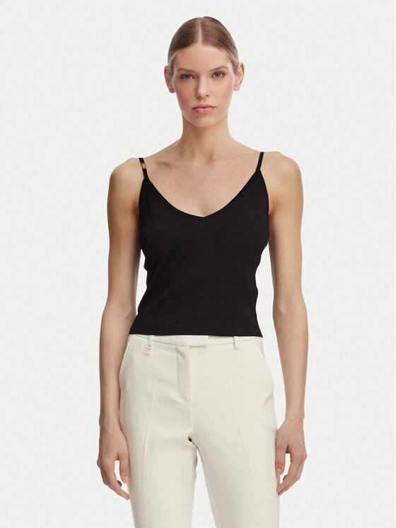 Guess Top O6GR01 Z5302 Czarny Regular Fit