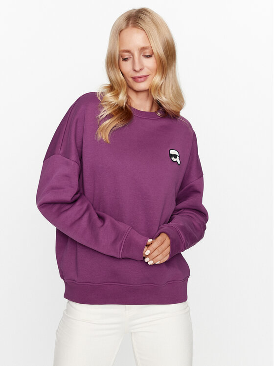 KARL LAGERFELD KARL LAGERFELD Bluza Rhinestone 236W1803 Różowy Oversize