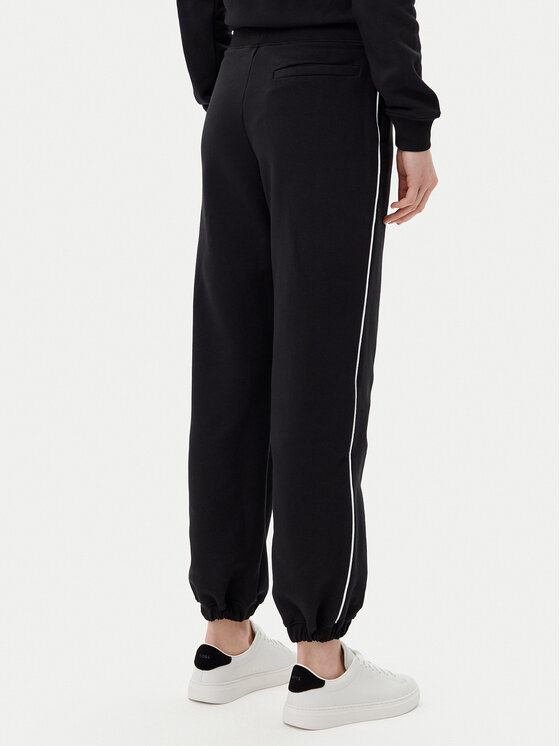 KARL LAGERFELD KARL LAGERFELD Spodnie dresowe A2W10149 Czarny Regular Fit