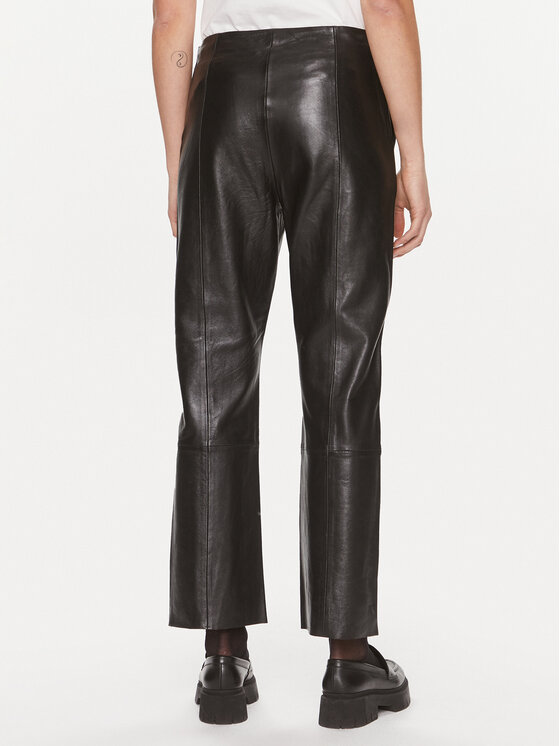 DAY BIRGER ÉT MIKKELSEN DAY BIRGER ÉT MIKKELSEN Кожени панталони Shiv 100418 Черен Regular Fit