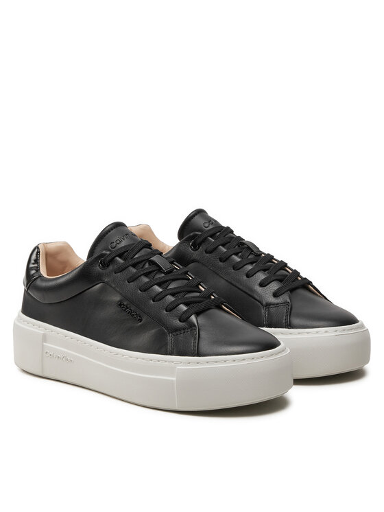 Calvin Klein Calvin Klein Sneakers Ff Cupsole Lace Up W/Ml Lth HW0HW02118 Nero
