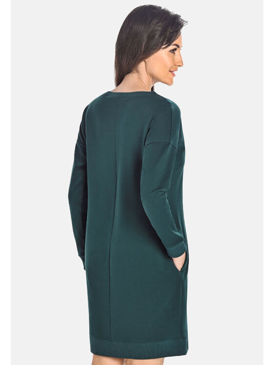 Teyli Teyli Sukienka 501 Zielony Standard Fit